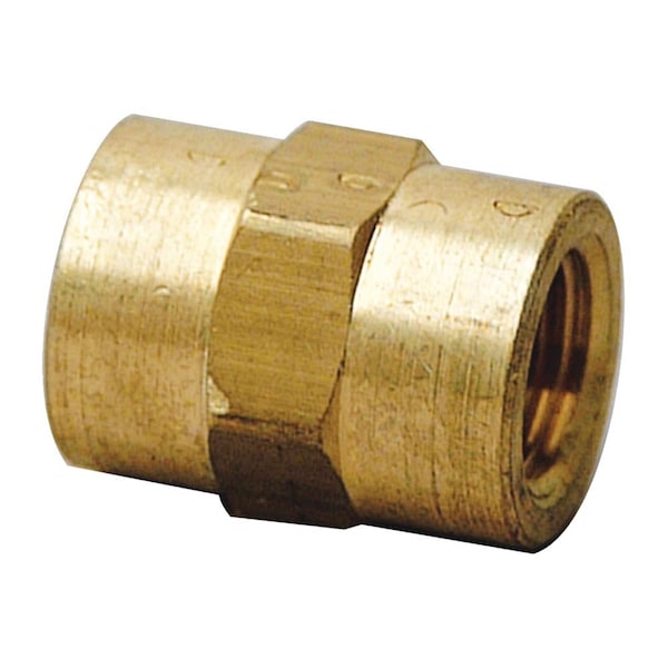Thrifco Plumbing 1/4 Inch FIP Coupling Brass 9316017 - main